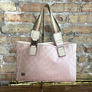 Gucci GG Pink Canvas Pop Tote Bag